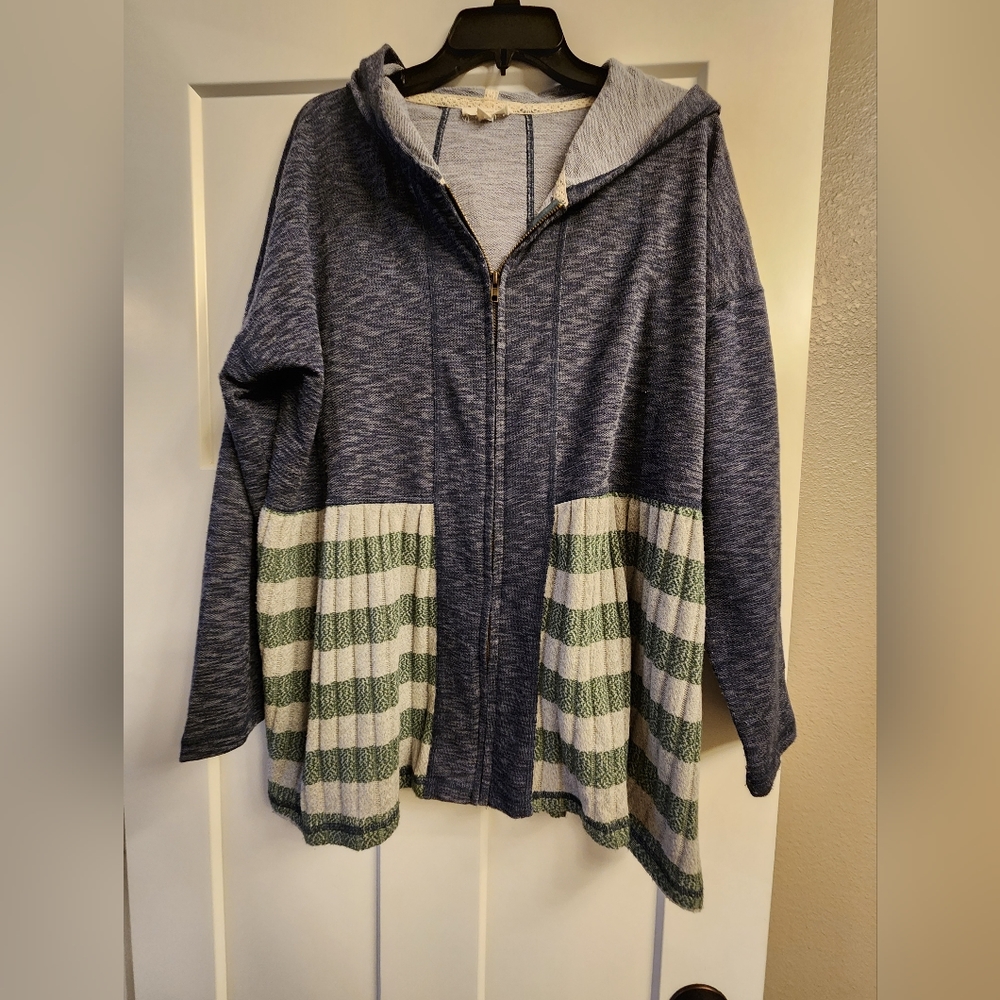 Womens spring zip up jacket sixe xl